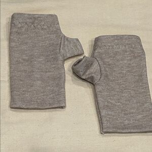 Fingerless Gloves two Layer Ultra Soft Jersey tan Fingerless Gloves